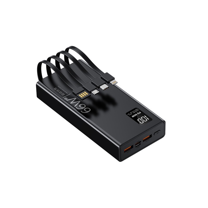 66W comes with a fast-charging cable, 20000mAh ultra-large capacity power bank