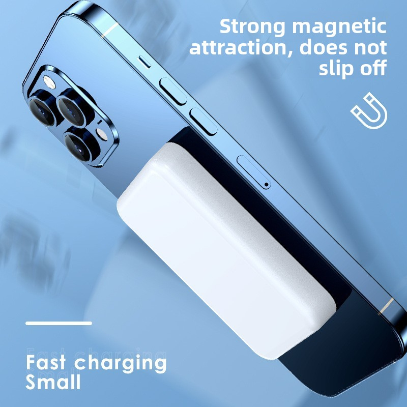 MagSafe Wireless 3C New Magnetic Power Bank Fast Charging Compact Portable Mobile Power Supply, Compatible with Apple and Android Wireless Charging