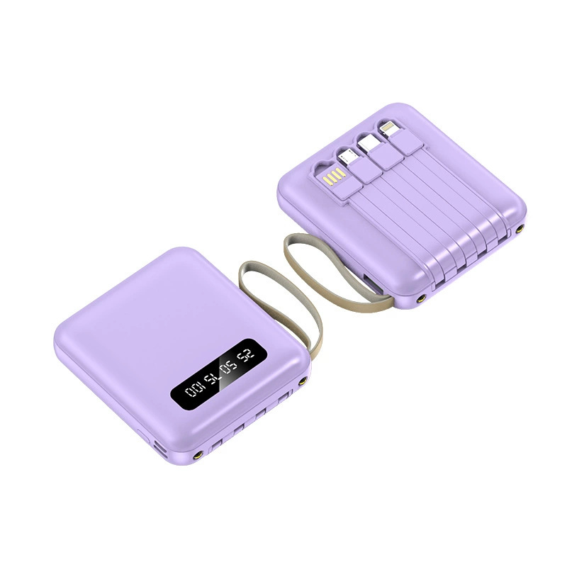 20000mAh Large Capacity Mini Power Bank Compact Portable Mobile Power Supply