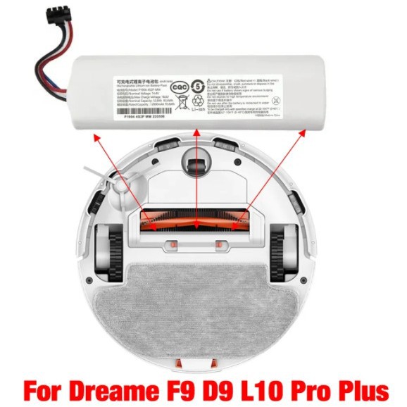 Compatible with Dreame Vacuum Cleaner Lithium Battery Xiaomi Mijia 1T Replacement Battery P2008-4S2P-MMB