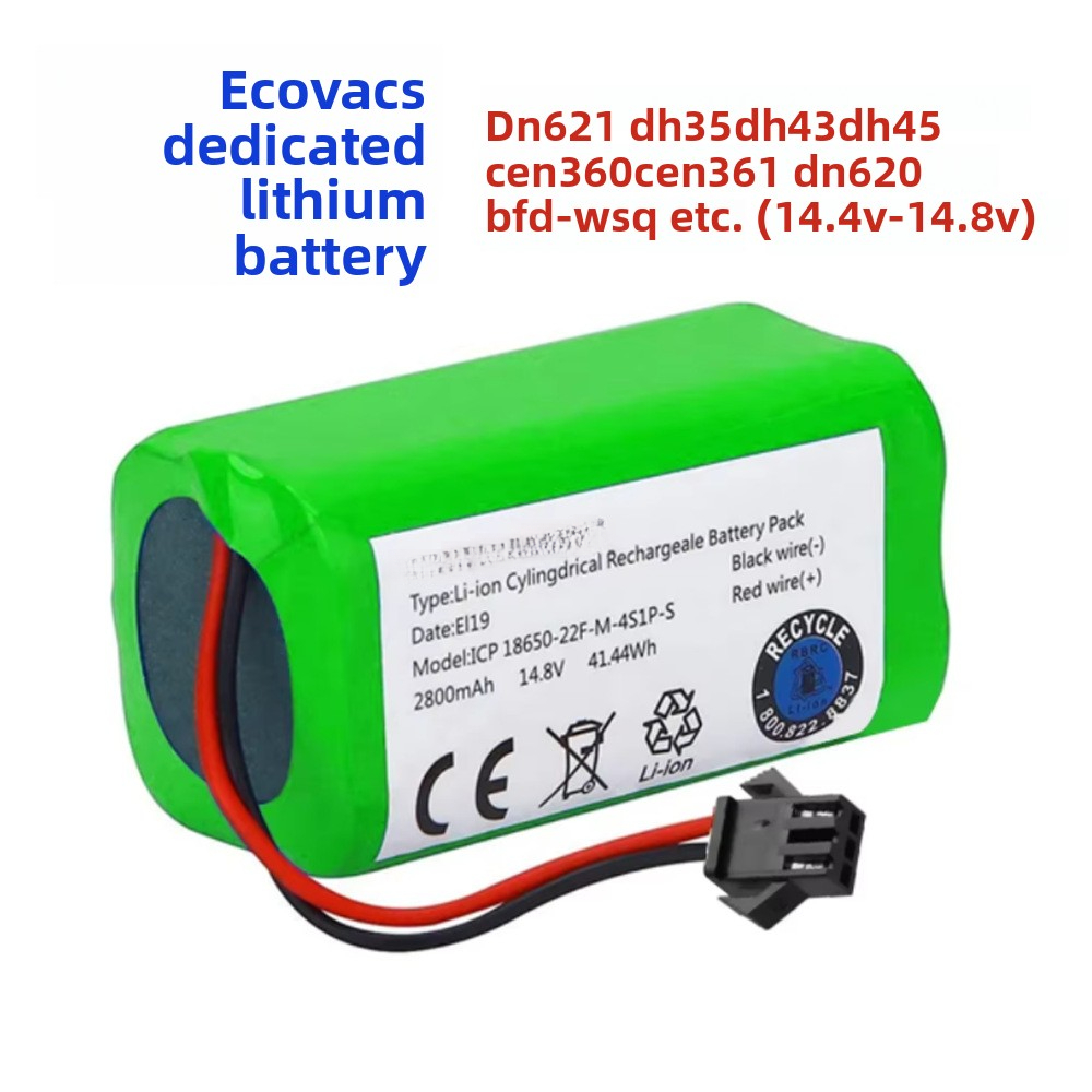 Ecovacs Sweeper Battery Compatible with Cen360 361 Dh35 39 43 45 Dn620 621 BFD-Wsq