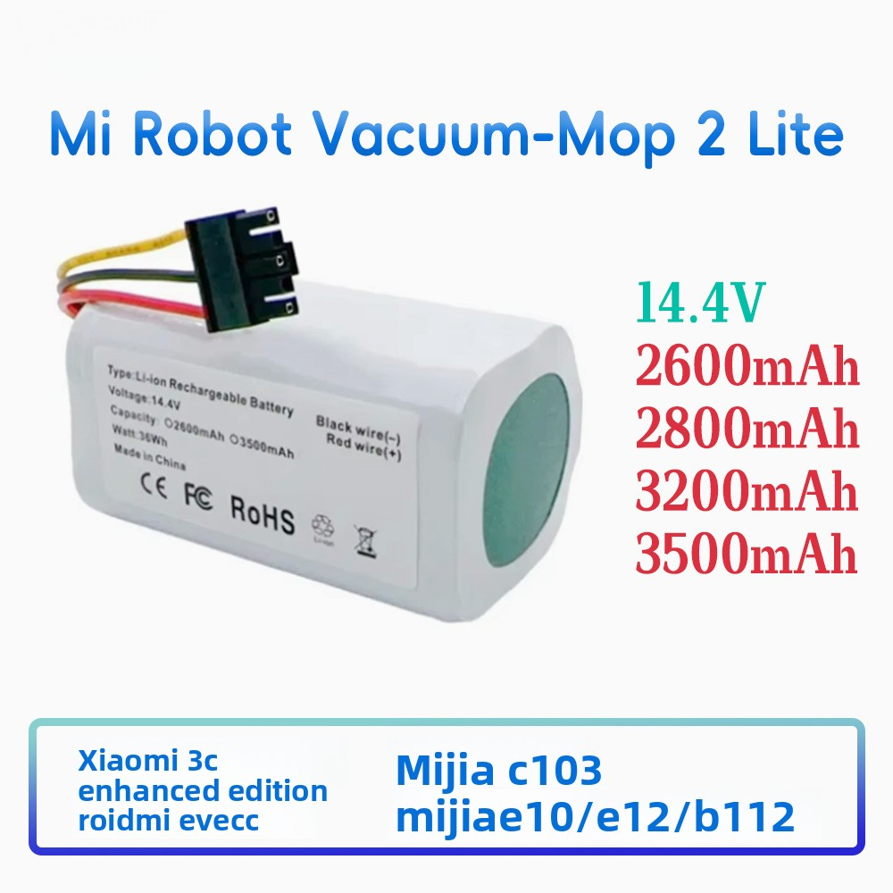 Compatible with Xiaomi MiJia 3C Enhanced Version Sweeper Battery 14.4V Mi Robot Vacuum-Mop 2 Lite