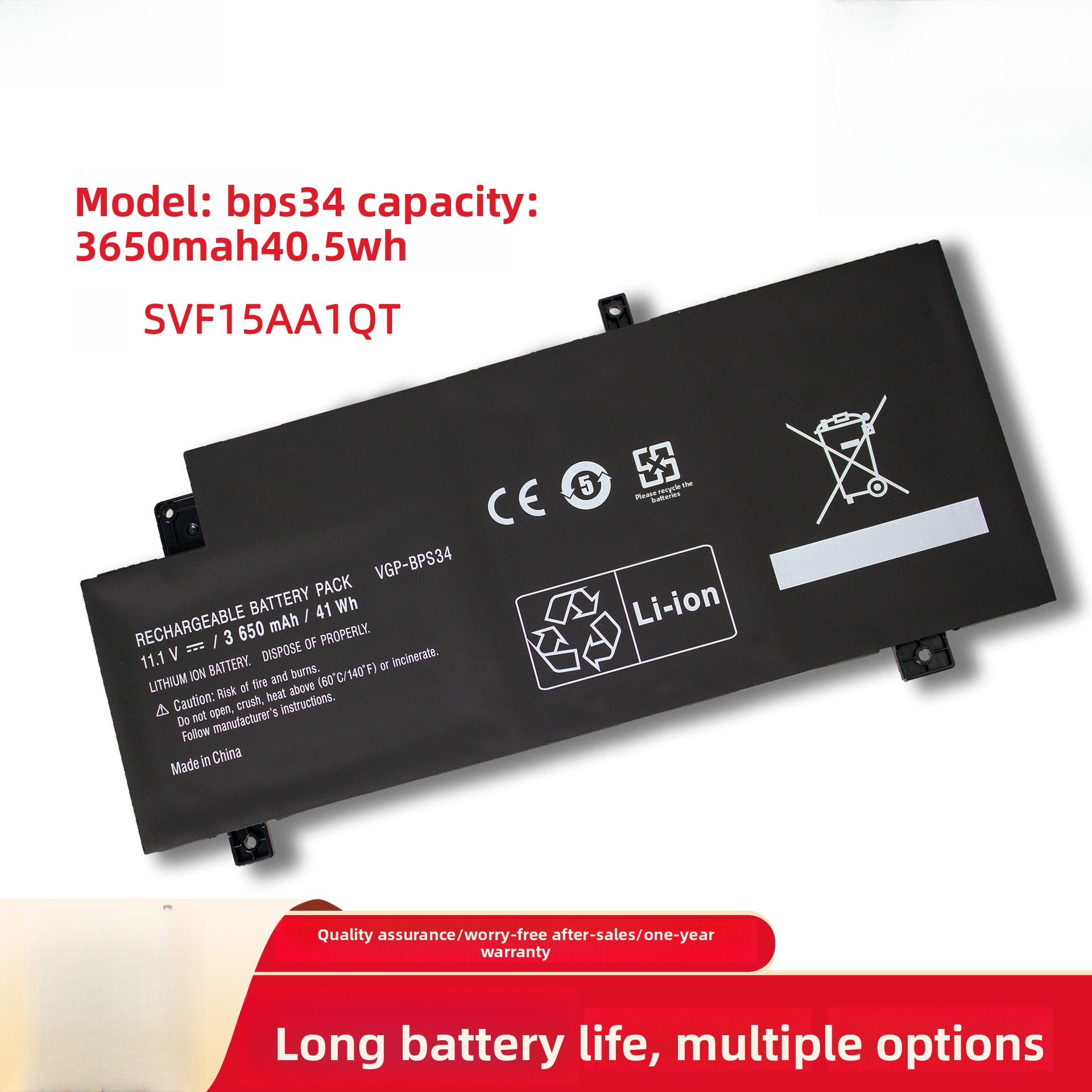 Suitable for Sony/SONY VGP-BPS34 SVF14A18SC F14A18 Built-in Laptop Battery