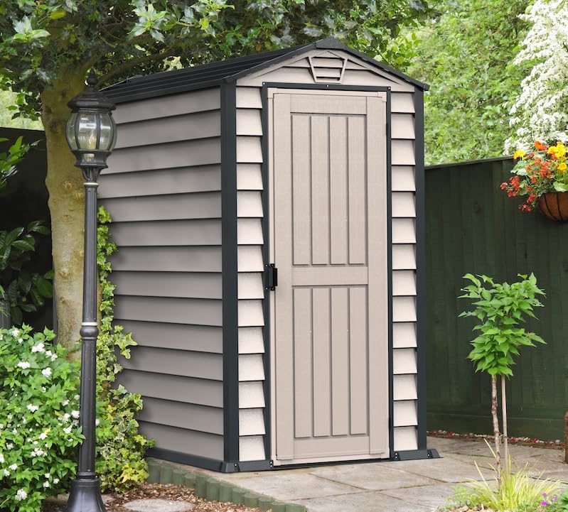 【Storage Shed】Duramax EverMore 4 x 6 ft. Plastic Garden Shed Waterproof and Corrosion Resistant《NO8》