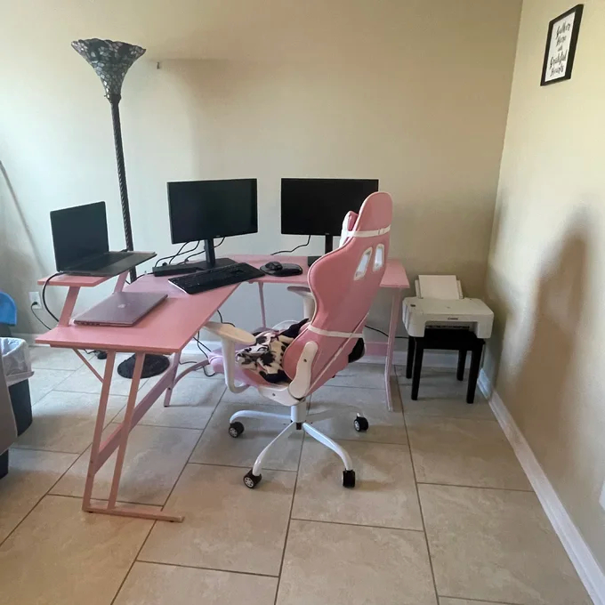 【Furniture】Sherri L- Shaped Gaming Desk