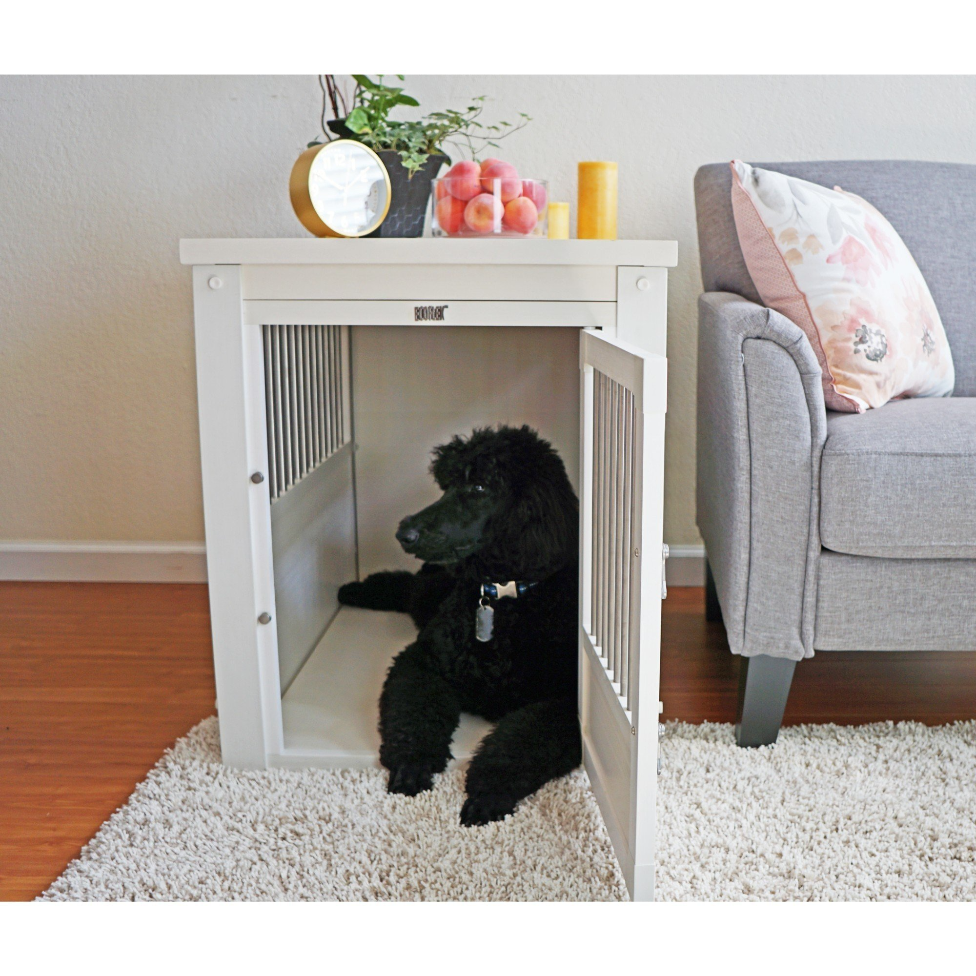 【Home&Garden】Pet CrateEnd Table, X-Large, Antique White