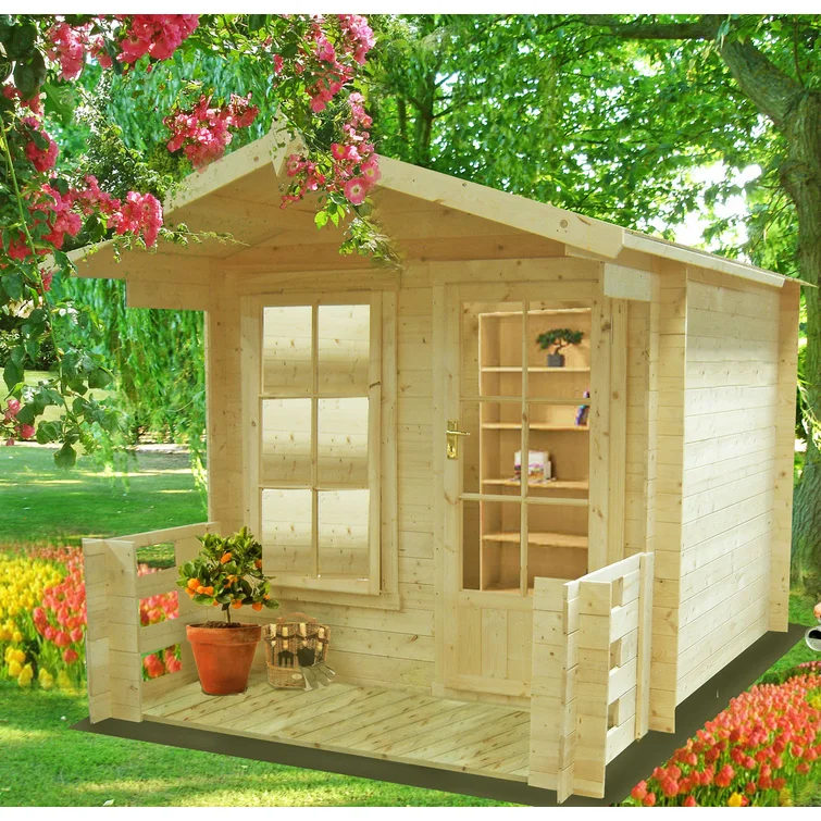 【Home&Garden】7 x 10 Ft Tongue and Groove Summer House
