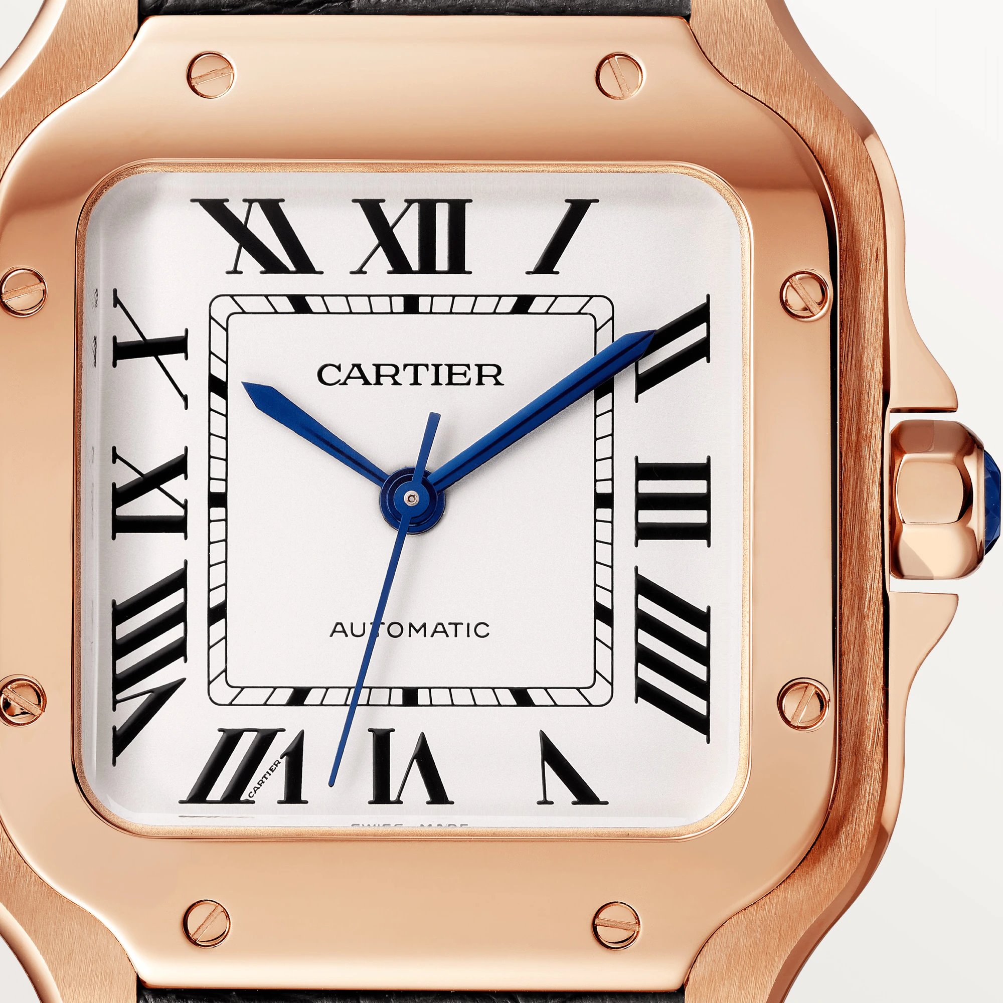 Cartier Santos Rose Gold Unisex Watch, WGSA0028