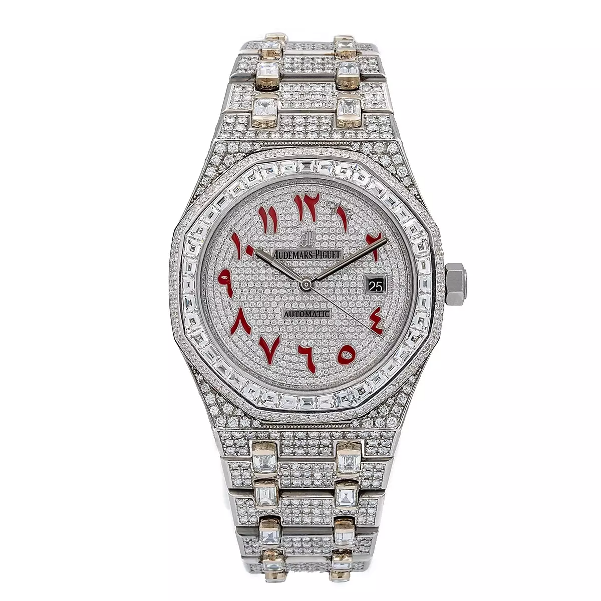 41mm Audemars Piguet Royal Oak Bust Down Men's Diamond Watch 29.75ct
