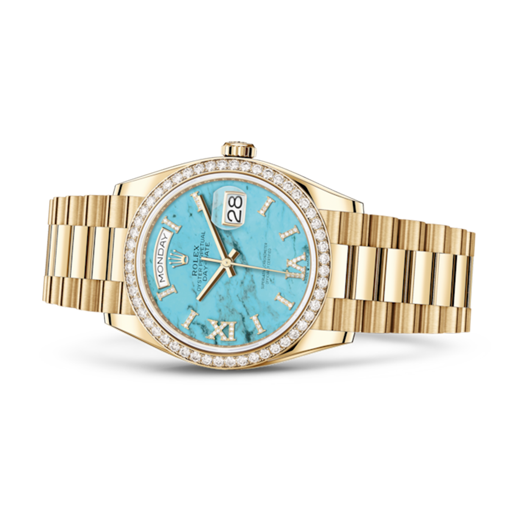 LadyRolex  DAY-DATE 36，128348RBR