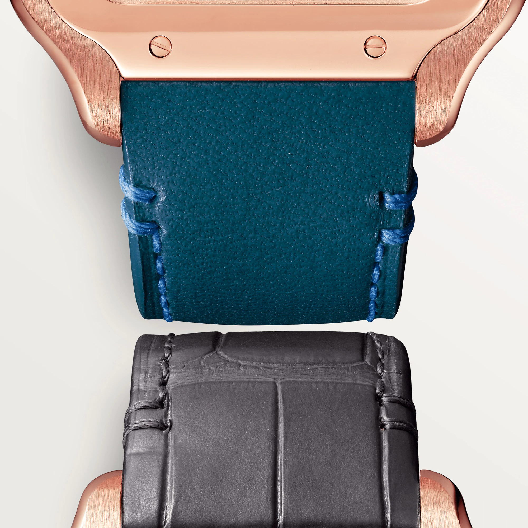 Cartier Santos Skeleton 18K Rose Gold Men’s Watch, WHSA0018