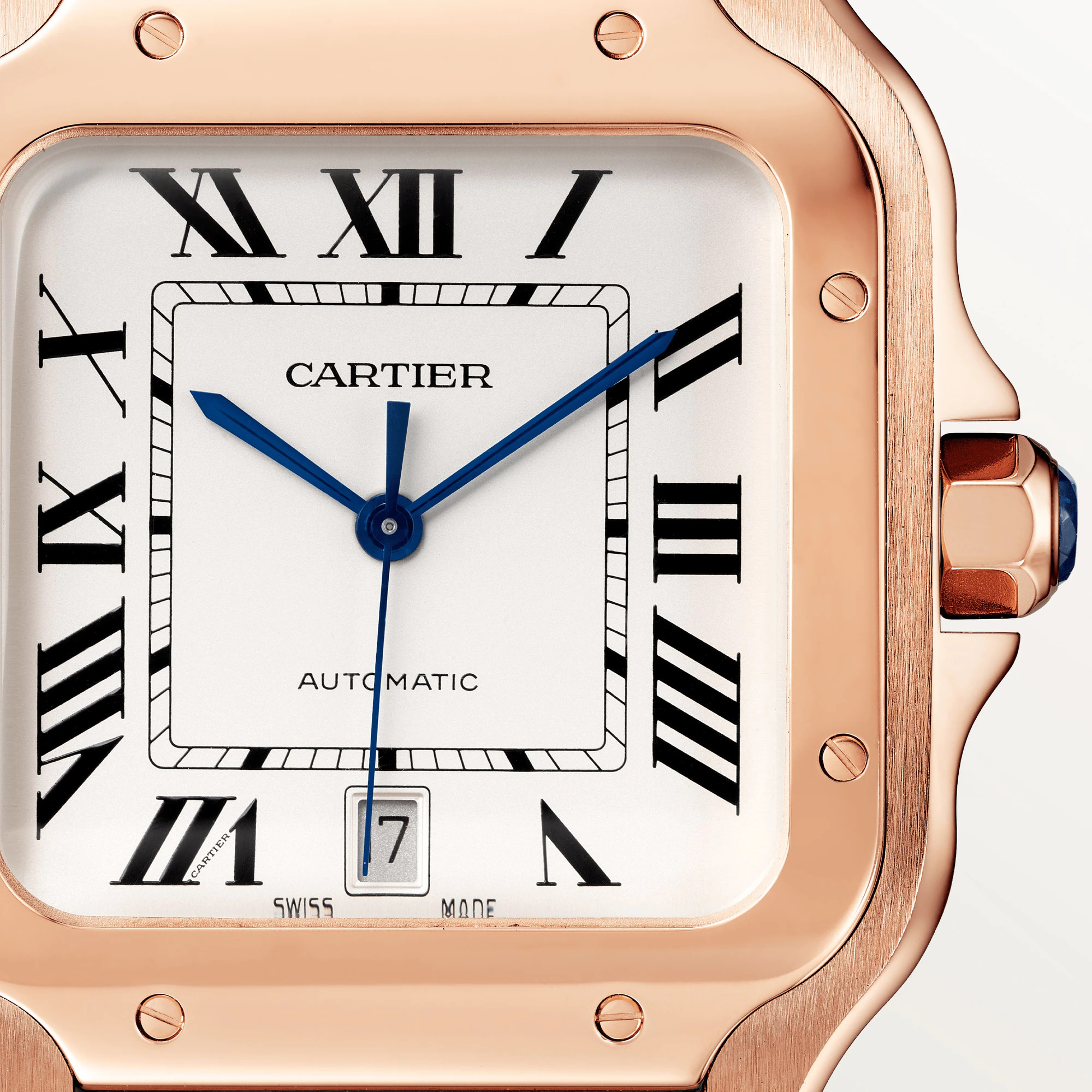 Cartier Santos 18K Rose Gold Men’s Watch, WGSA0019