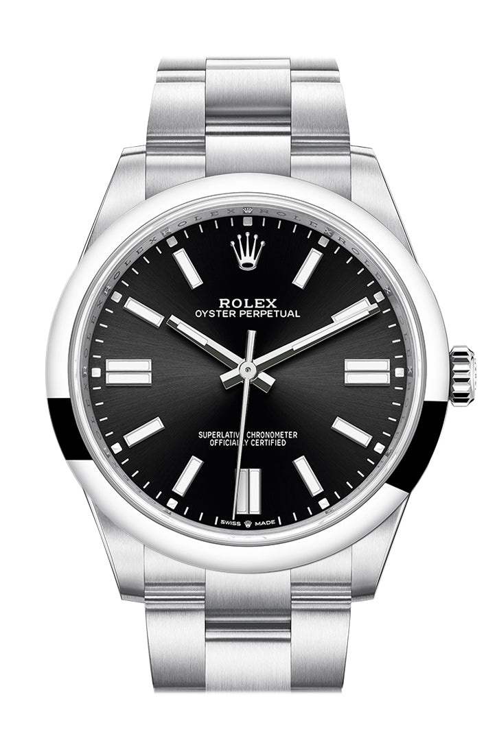 Rolex Oyster Perpetual 41 Black Dial Oyster Bracelet Watch 124300