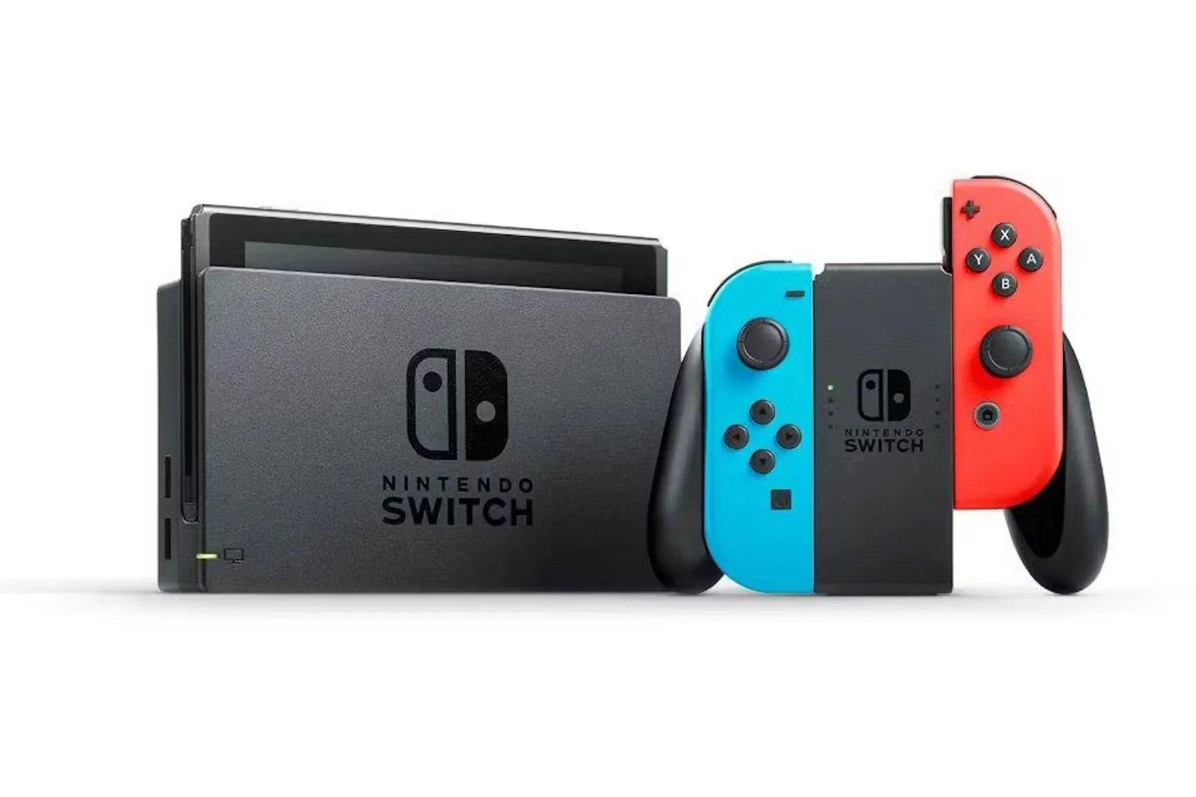 Nintendo Switch Mario Kart 8 Deluxe Console Bundle HADSKABLD Neon Red/Neon Blue
