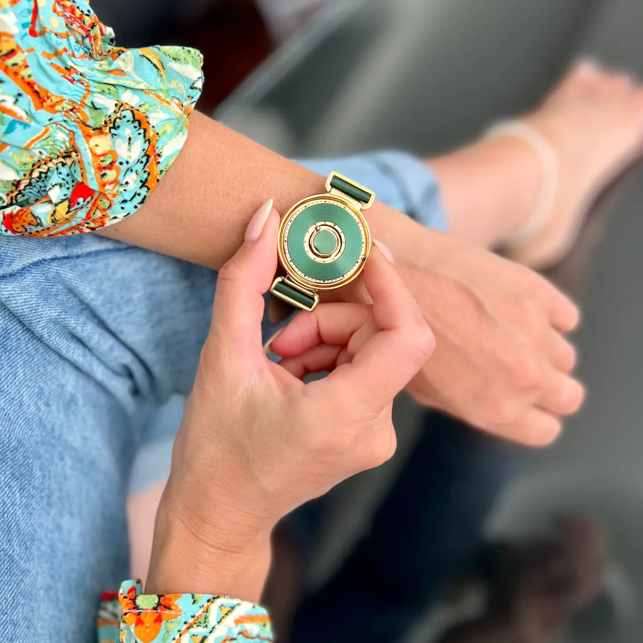 Bella Gold Green