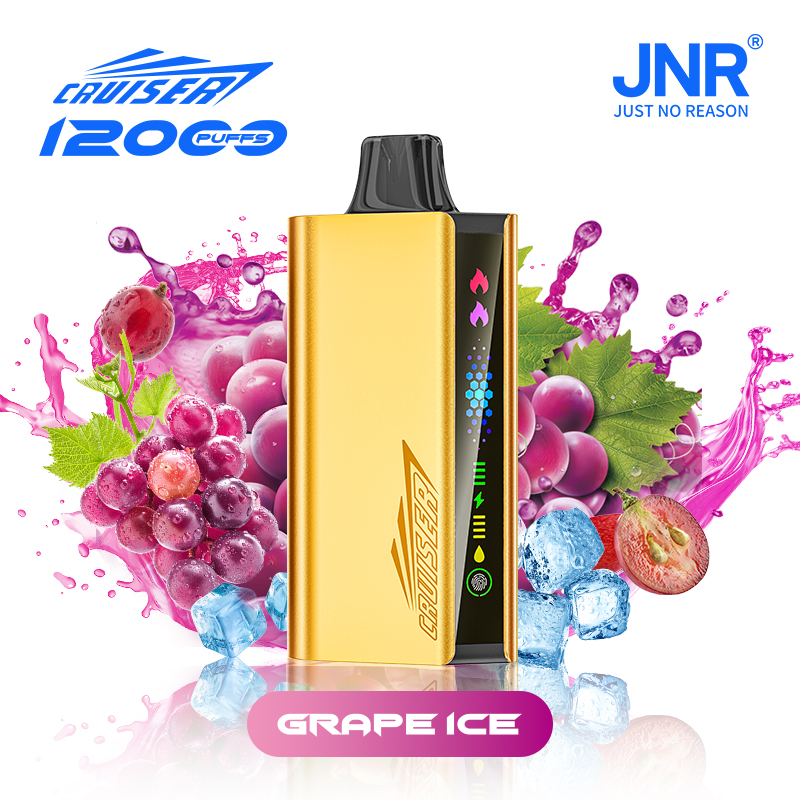 Grape Ice | JNR Cruiser Gold Disposable Vape 12000 Puffs - JNR Vape Puff