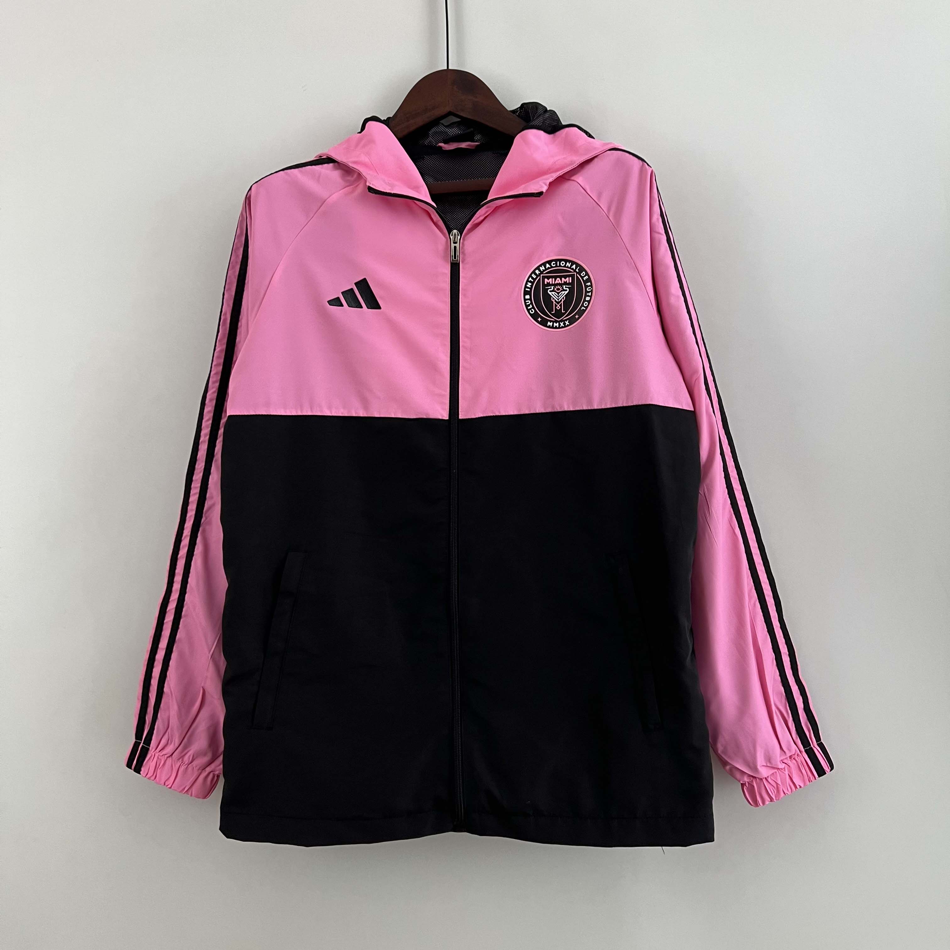 2023 Inter Miami Windbreaker (pink-black) Soccer Jersey 1:1 Thai Quality