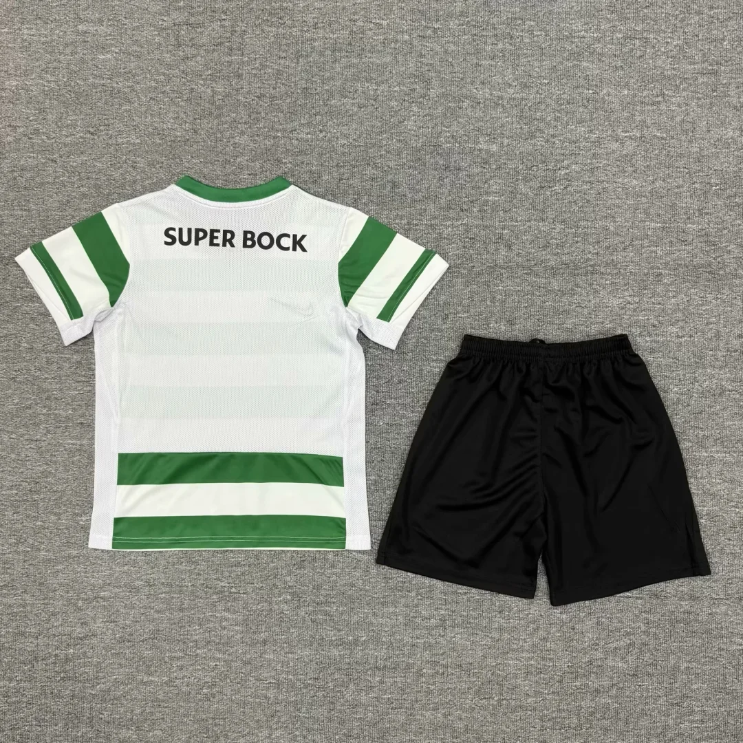 2025/2026 Sporting Lisbon Home Football Shirt Kids Size 1:1 Thai Quality