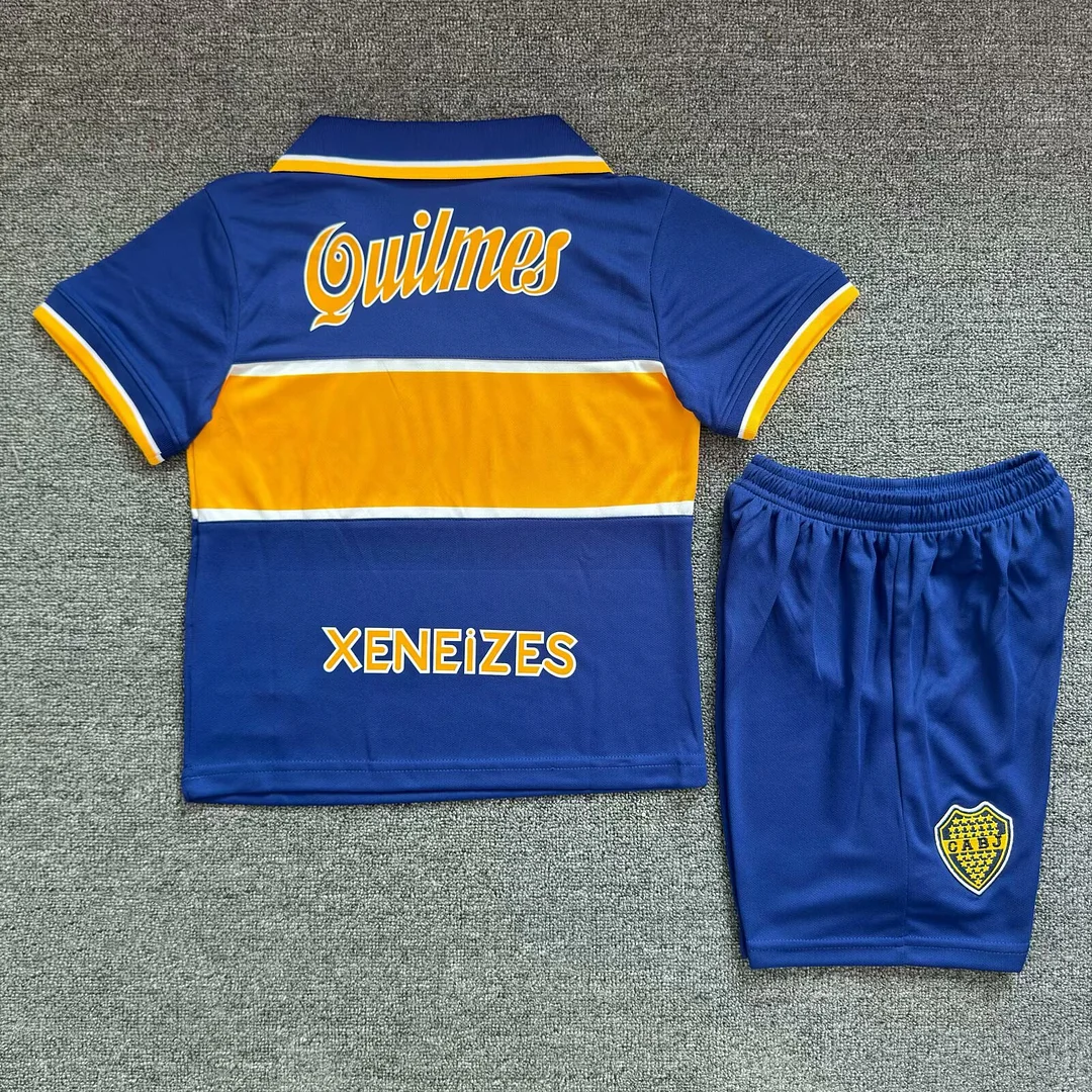 1996/1997 Retro Boca Juniors HomeFootball shirt Kids size 1:1 Thai Quality