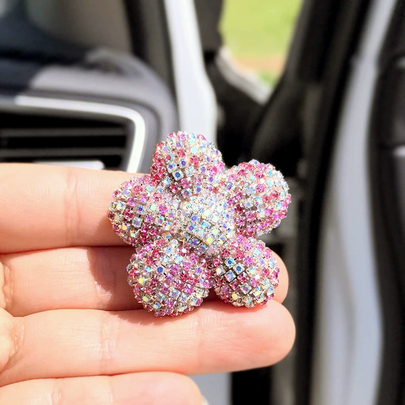 Rhinestone with five petal flower 40MM*40MM