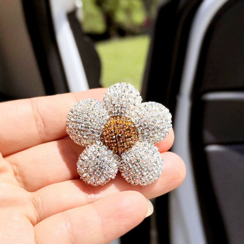 Rhinestone with five petal flower 40MM*40MM