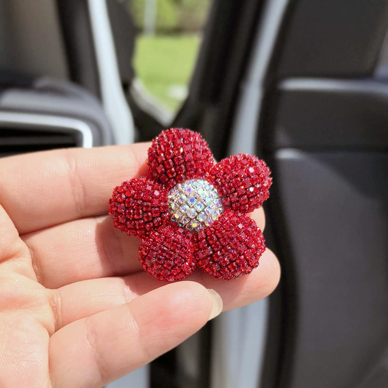 Rhinestone with five petal flower 40MM*40MM