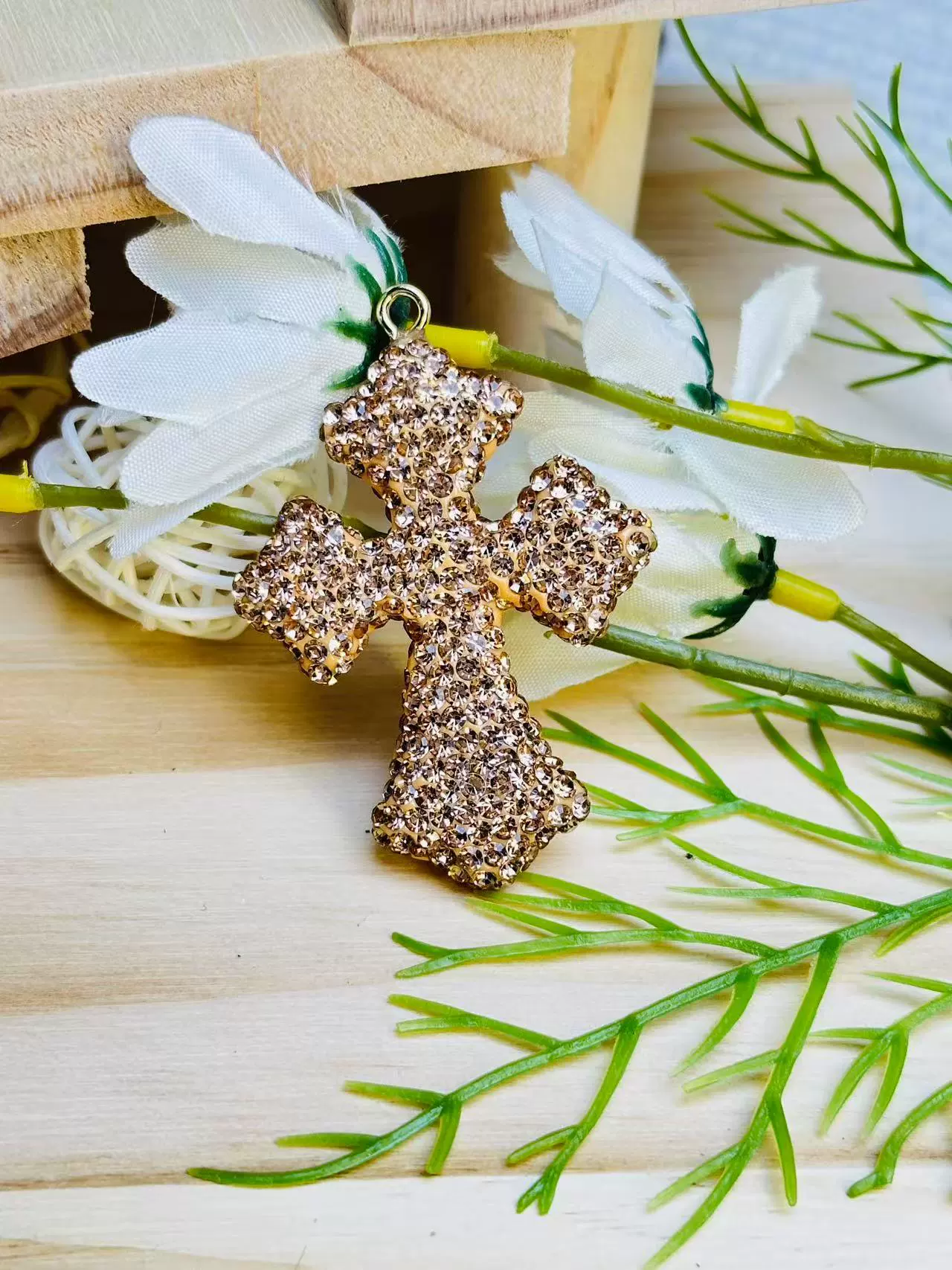Large Diamond Cross 50MM*38MM