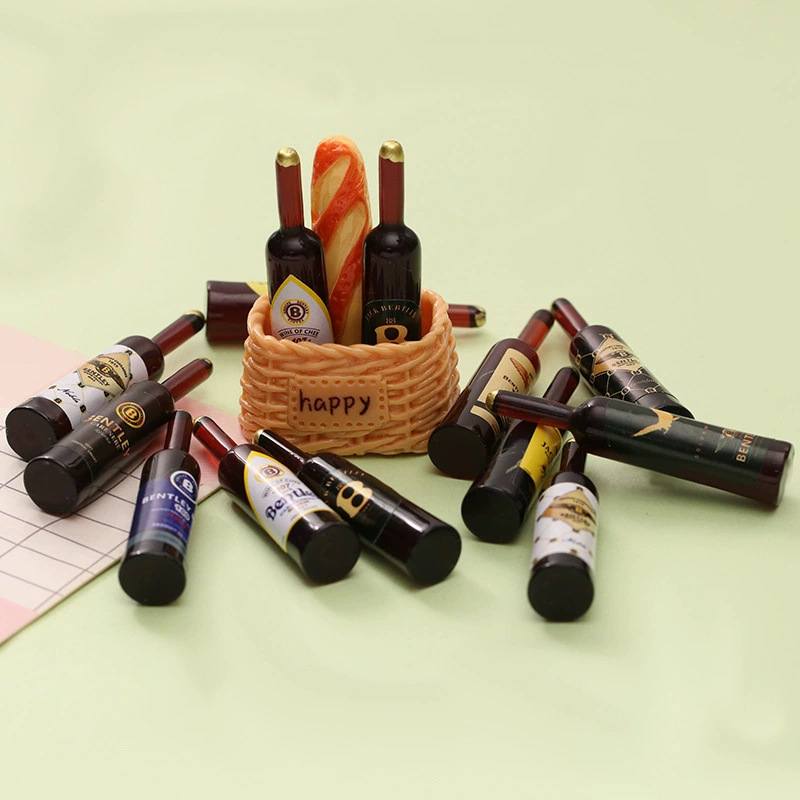 MIX Simulation red wine bottle 45MM*9MM