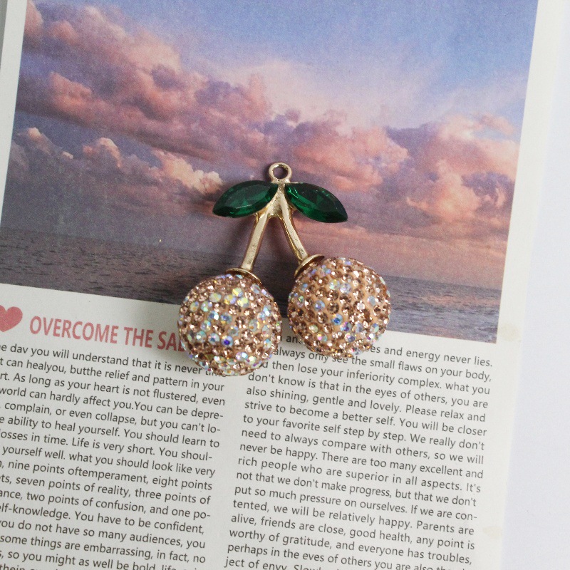 Cherry with diamonds 42MM*35MM