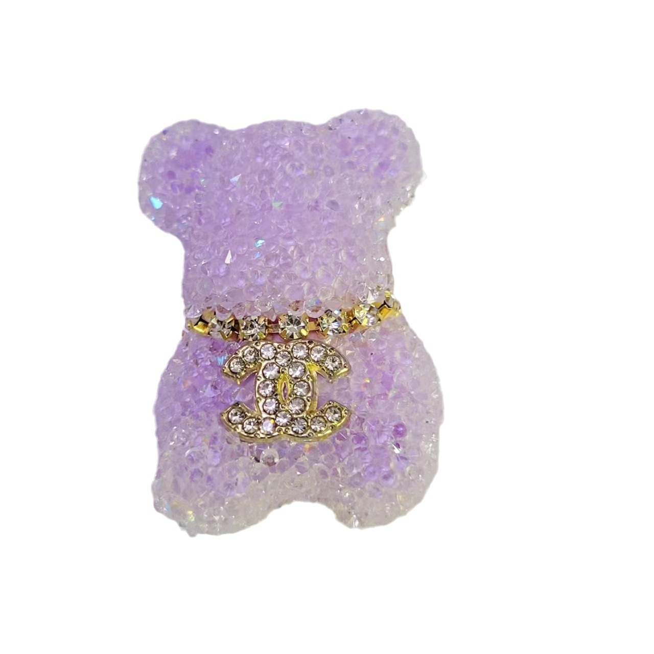 Bear With Diamonds Double C 24MM*30MM
