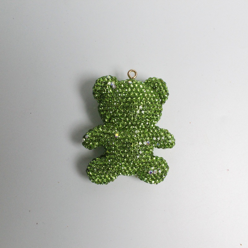 Large Size Bear With Diamonds Charms 60MM*48MM