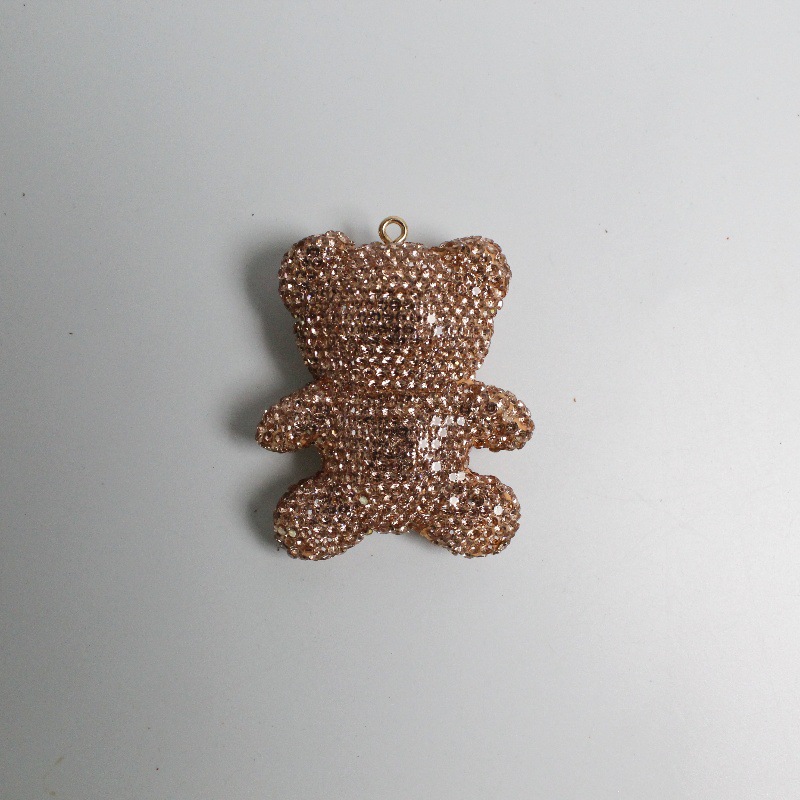 Large Size Bear With Diamonds Charms 60MM*48MM