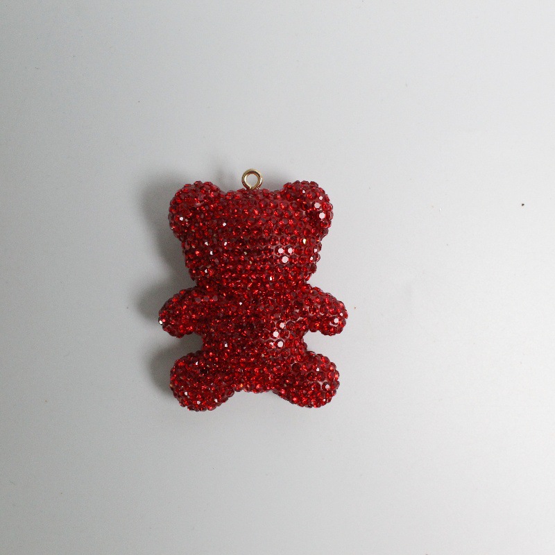 Large Size Bear With Diamonds Charms 60MM*48MM