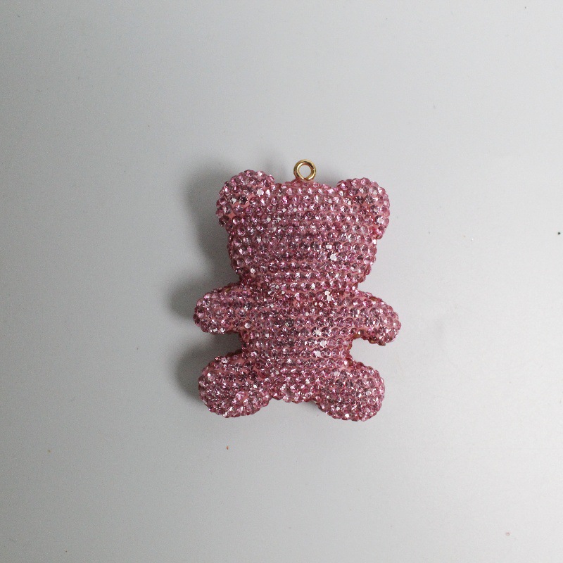 Large Size Bear With Diamonds Charms 60MM*48MM
