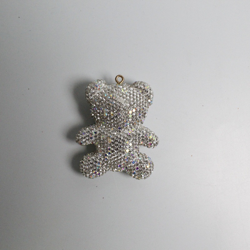 Large Size Bear With Diamonds Charms 60MM*48MM