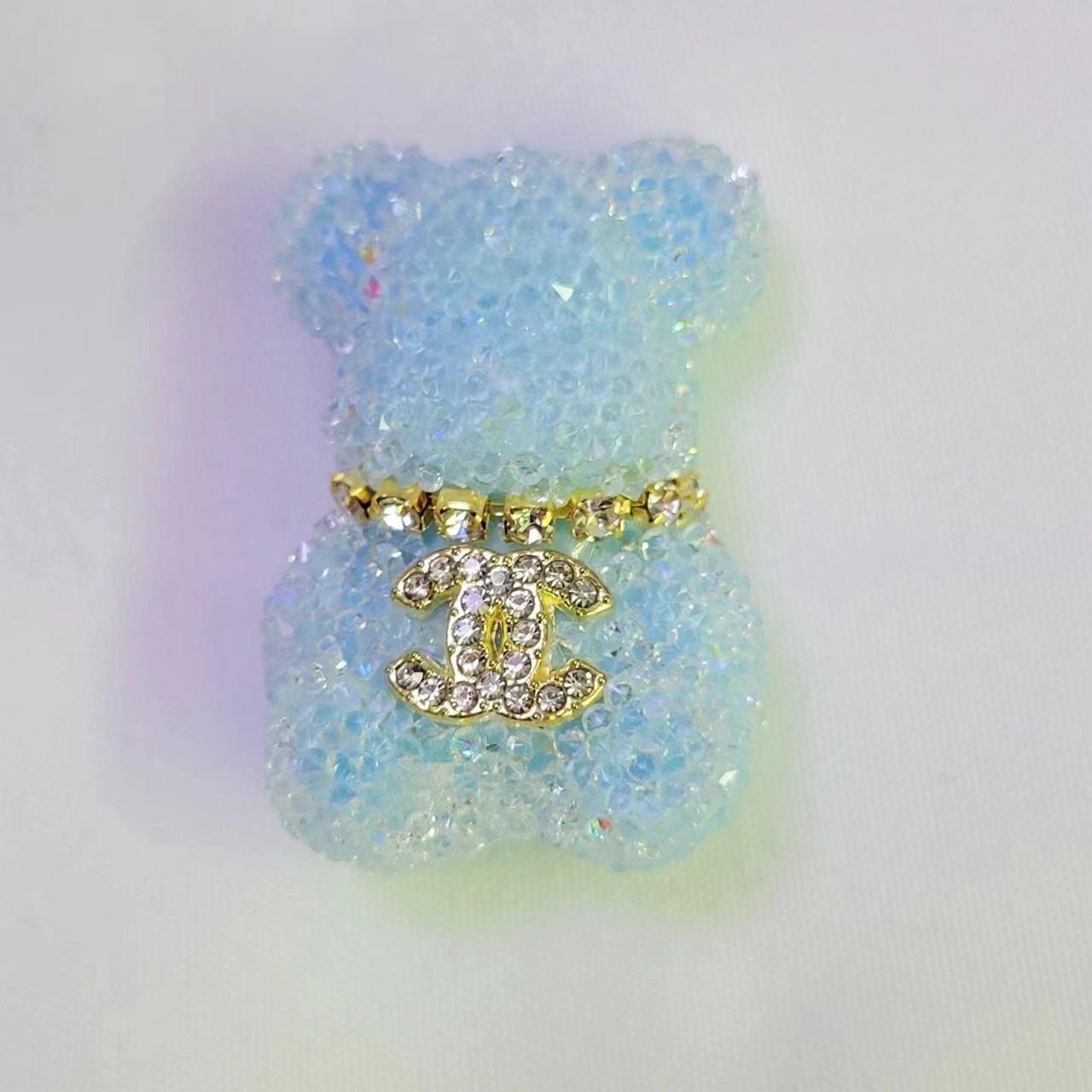 Bear With Diamonds Double C 24MM*30MM