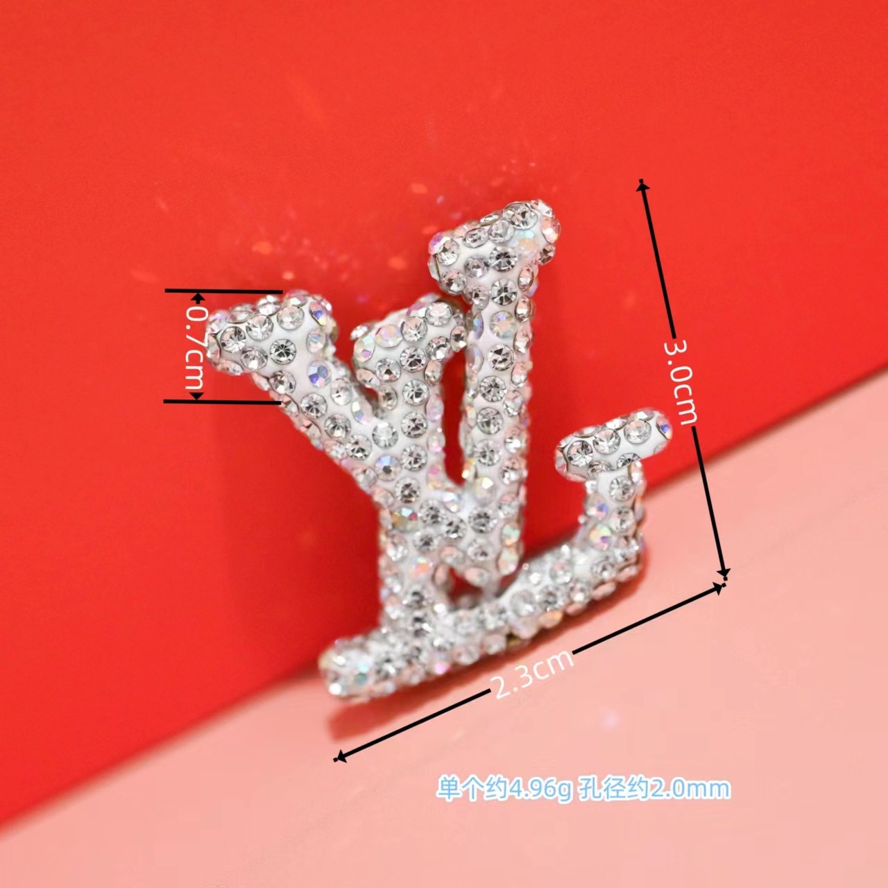 MID-SIZE L-Signage Rhinestone 21MM*23MM