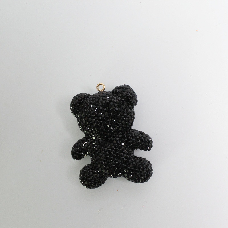 Large Size Bear With Diamonds Charms 60MM*48MM