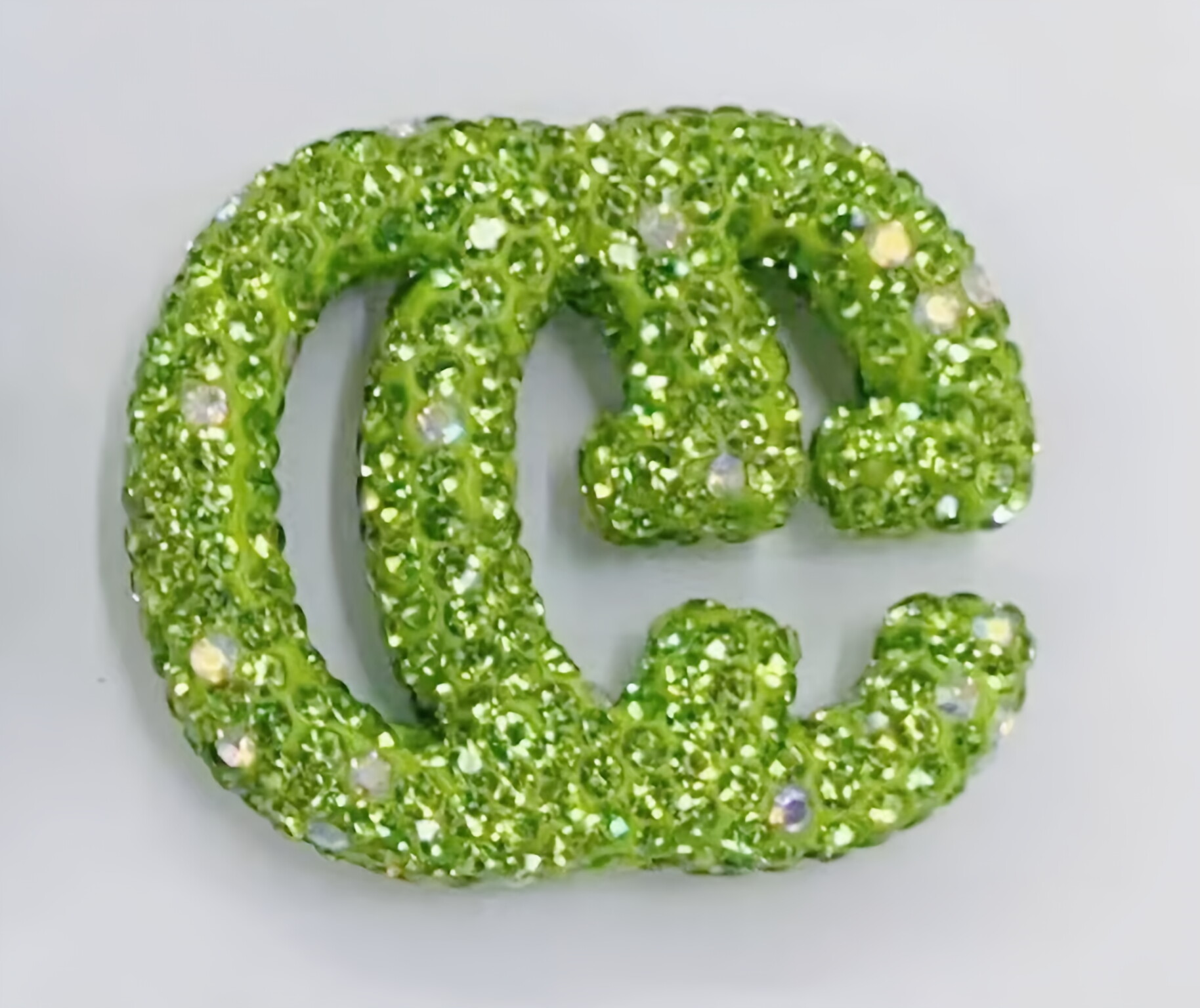 Large GG Ceramic Rhinestones charms 48MM*40MM