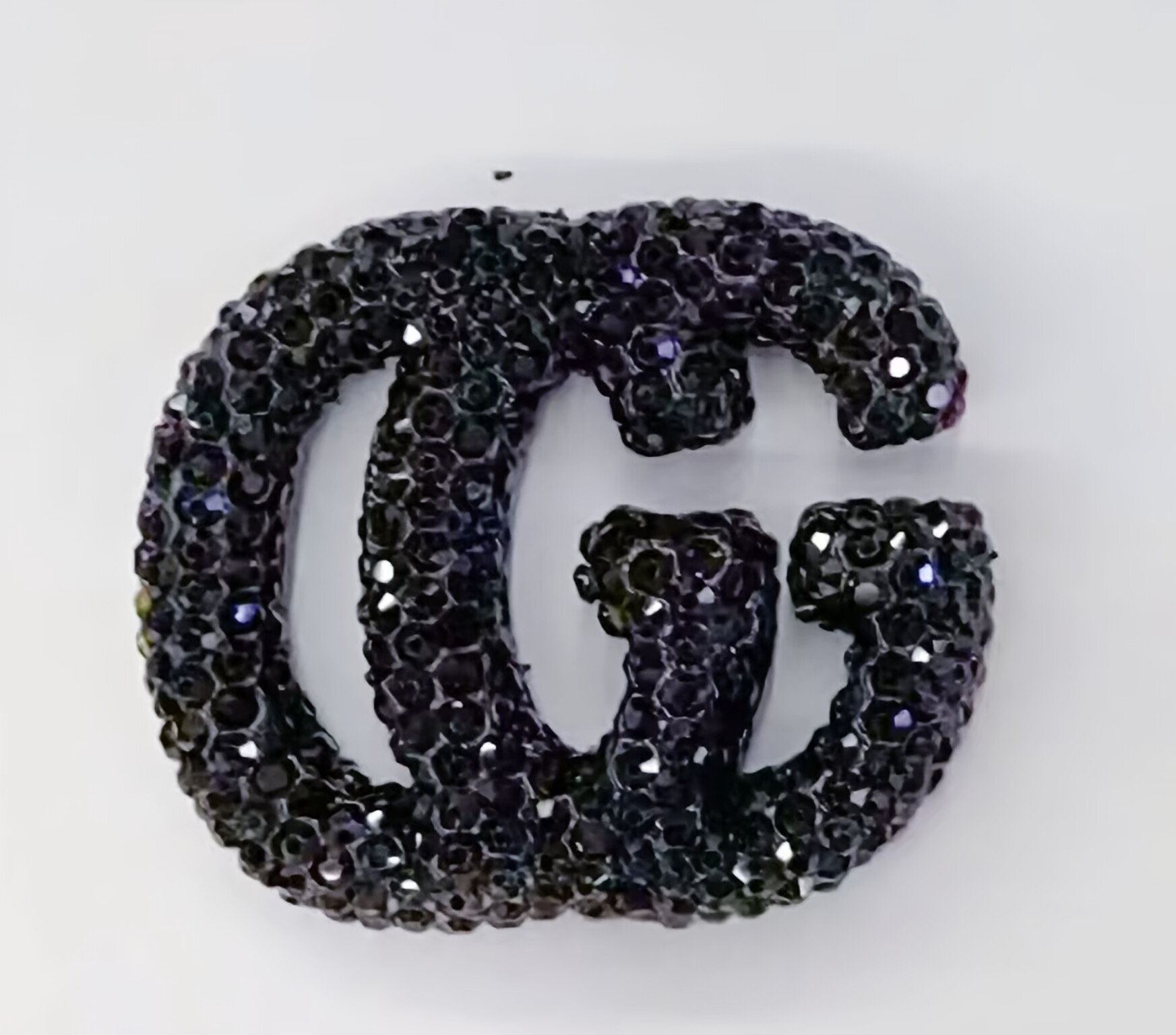 Large GG Ceramic Rhinestones charms 48MM*40MM
