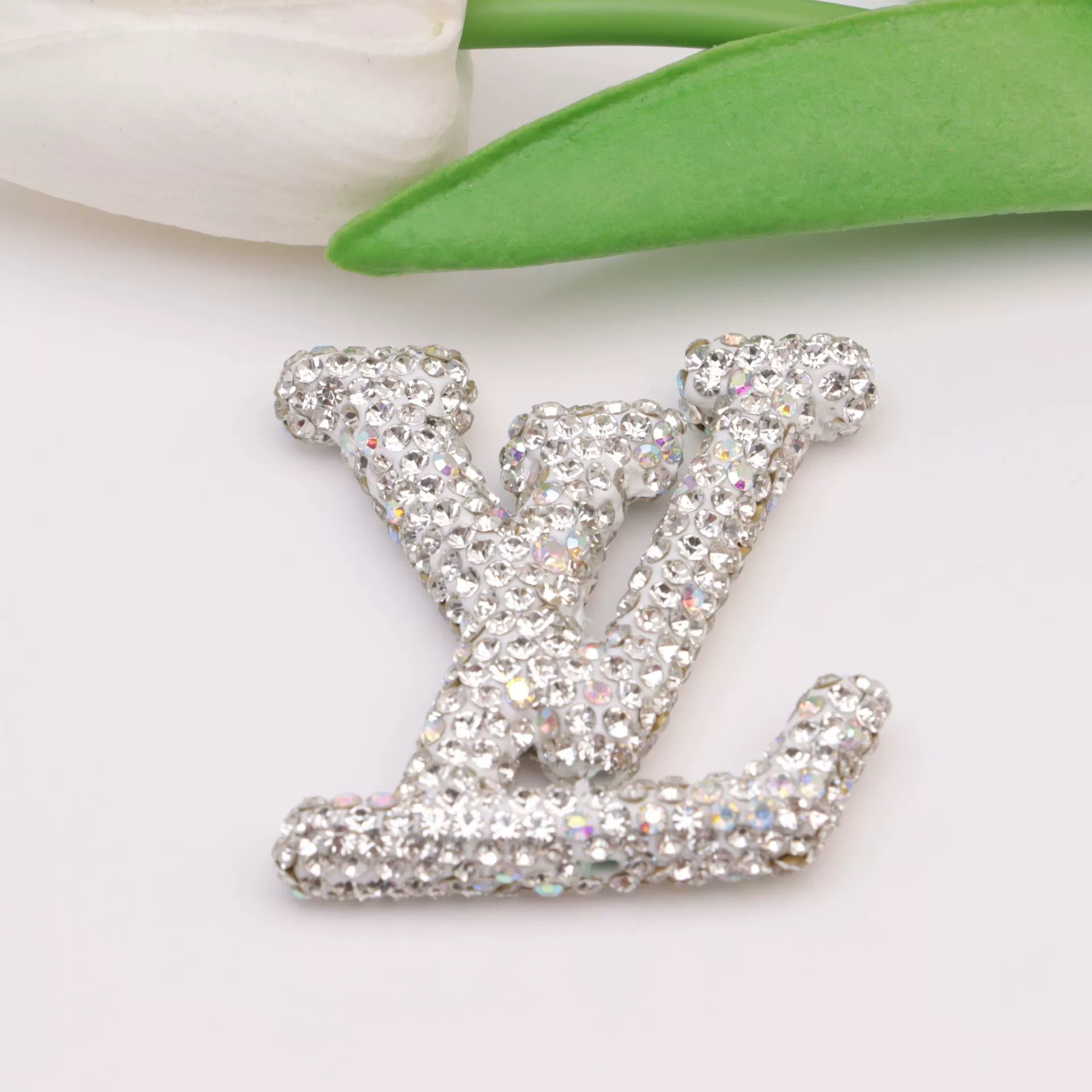Large L-Ceramic Rhinestones charms with little box 48MM*40MM