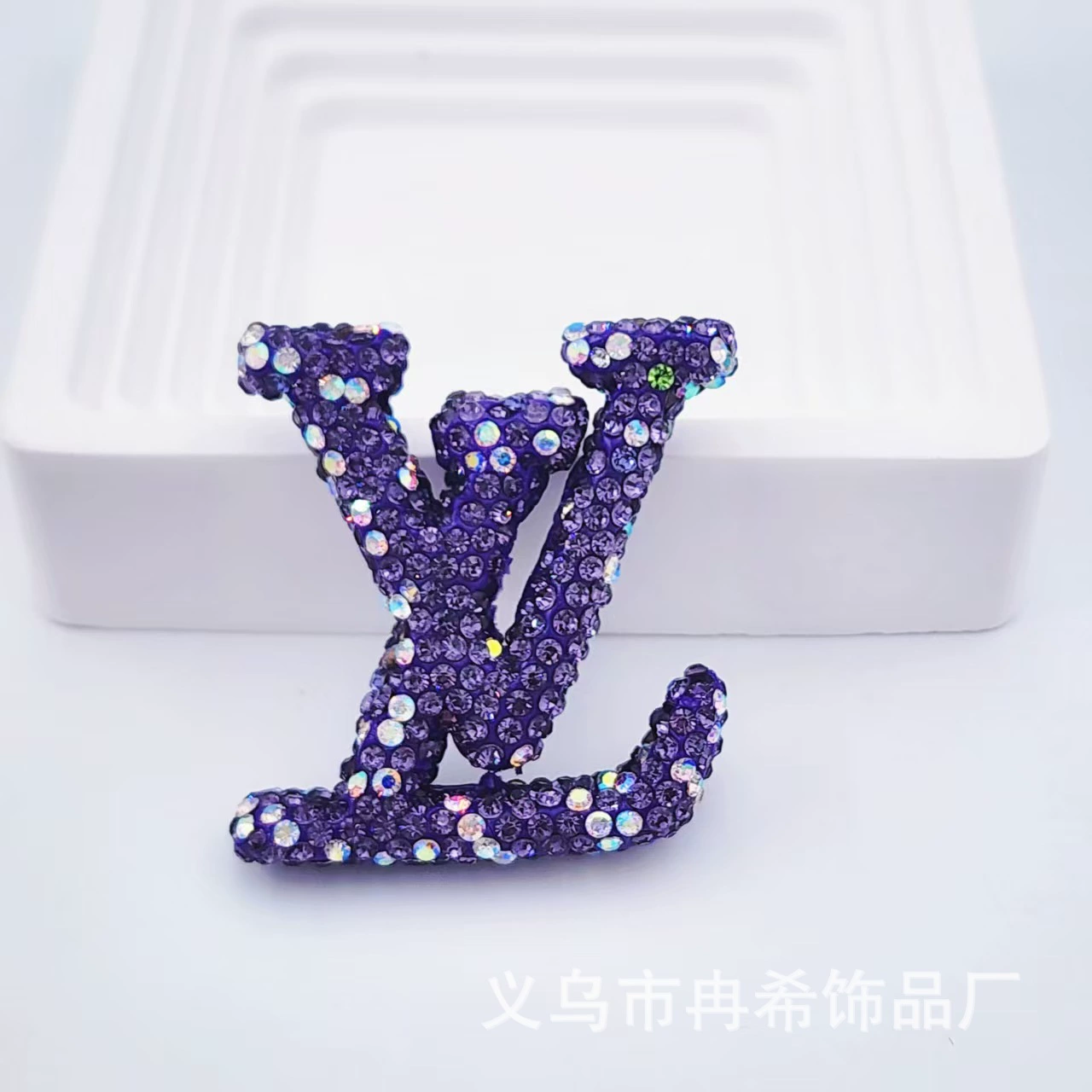 Large L-Ceramic Rhinestones charms with little box 48MM*40MM
