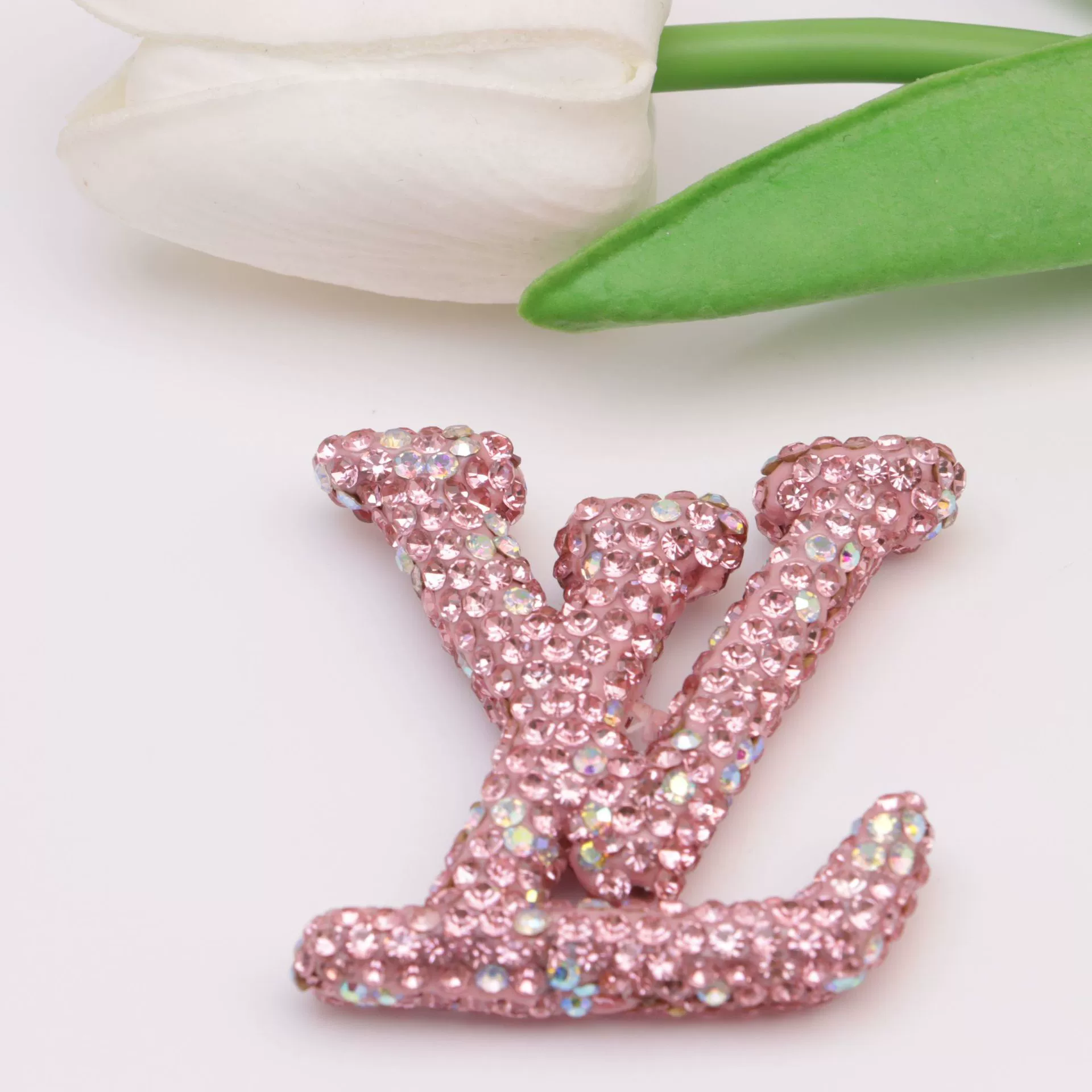 Large L-Ceramic Rhinestones charms with little box 48MM*40MM