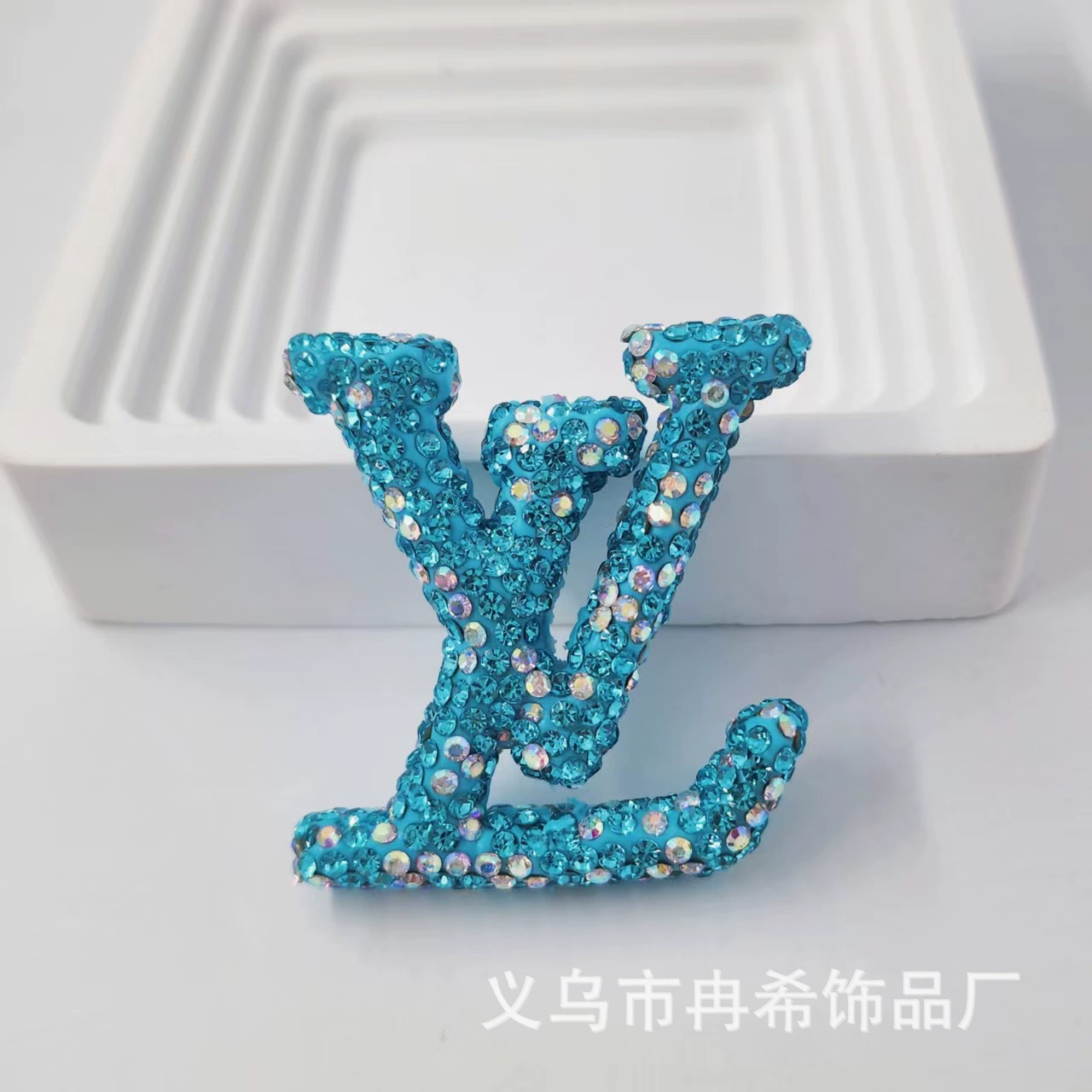 Large L-Ceramic Rhinestones charms with little box 48MM*40MM