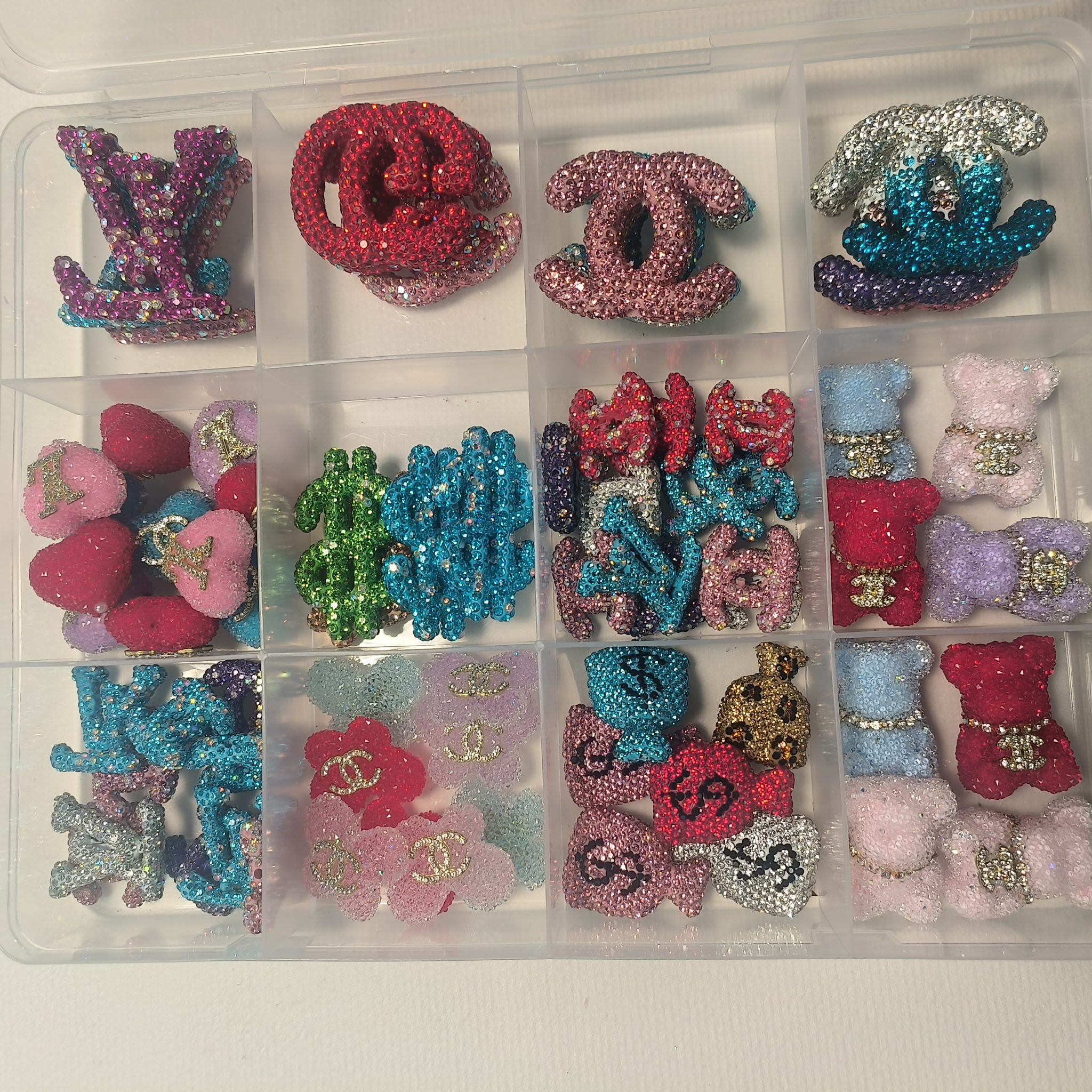 35-70PCS Lux Charms with Holes for Any Jewelry, Keychain, Pen, Wristlets