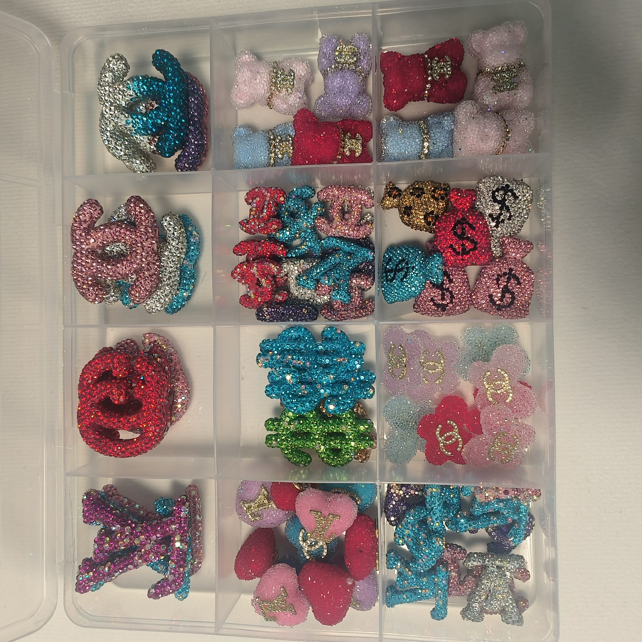 35-70PCS Lux Charms with Holes for Any Jewelry, Keychain, Pen, Wristlets