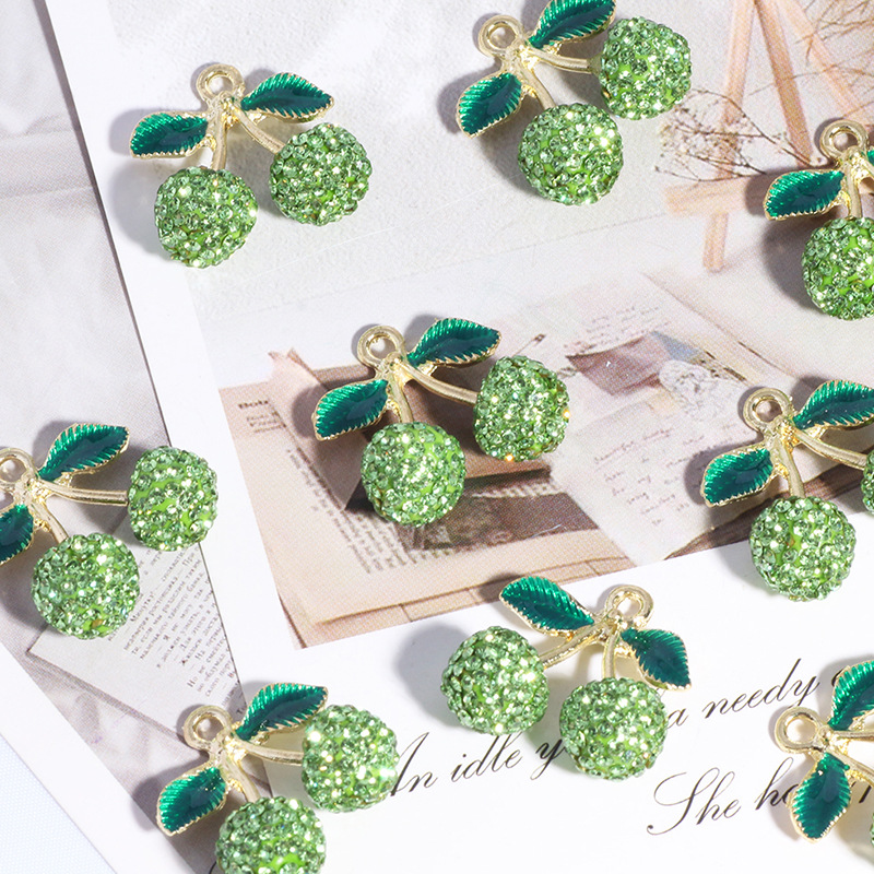 Small Size Cherry with diamonds 21MM*21MM