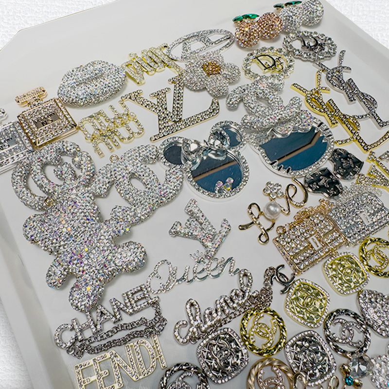 50-100PCS MIX Gold-Silver LUX CHARMS