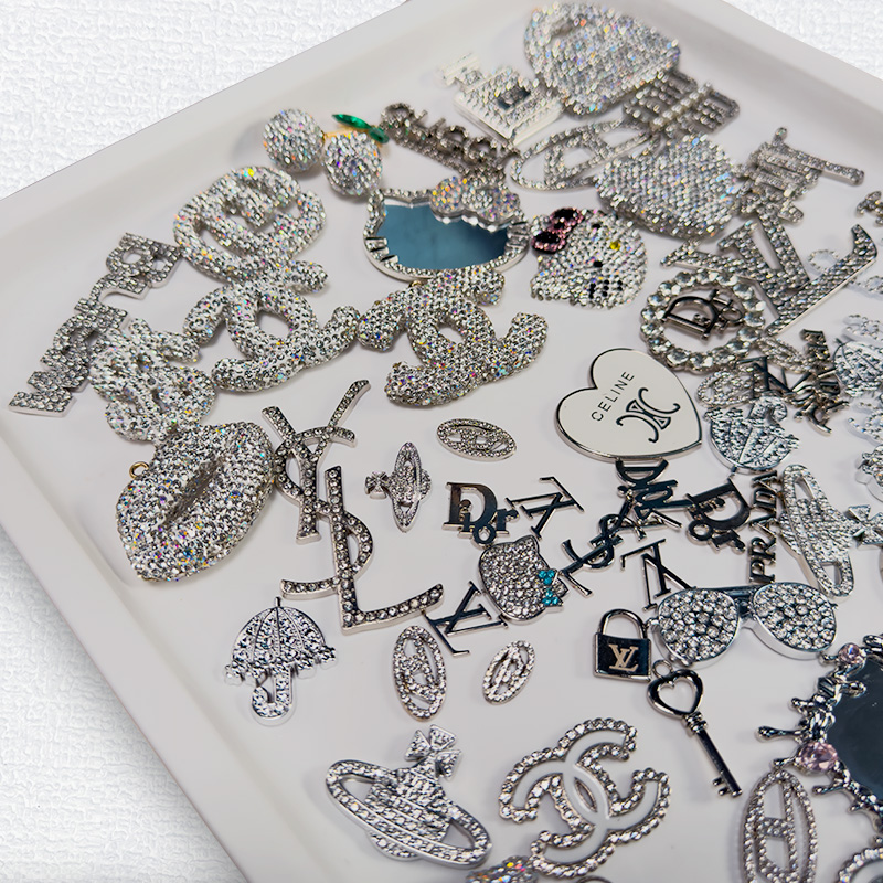 50-100PCS MIX Silver LUX CHARMS