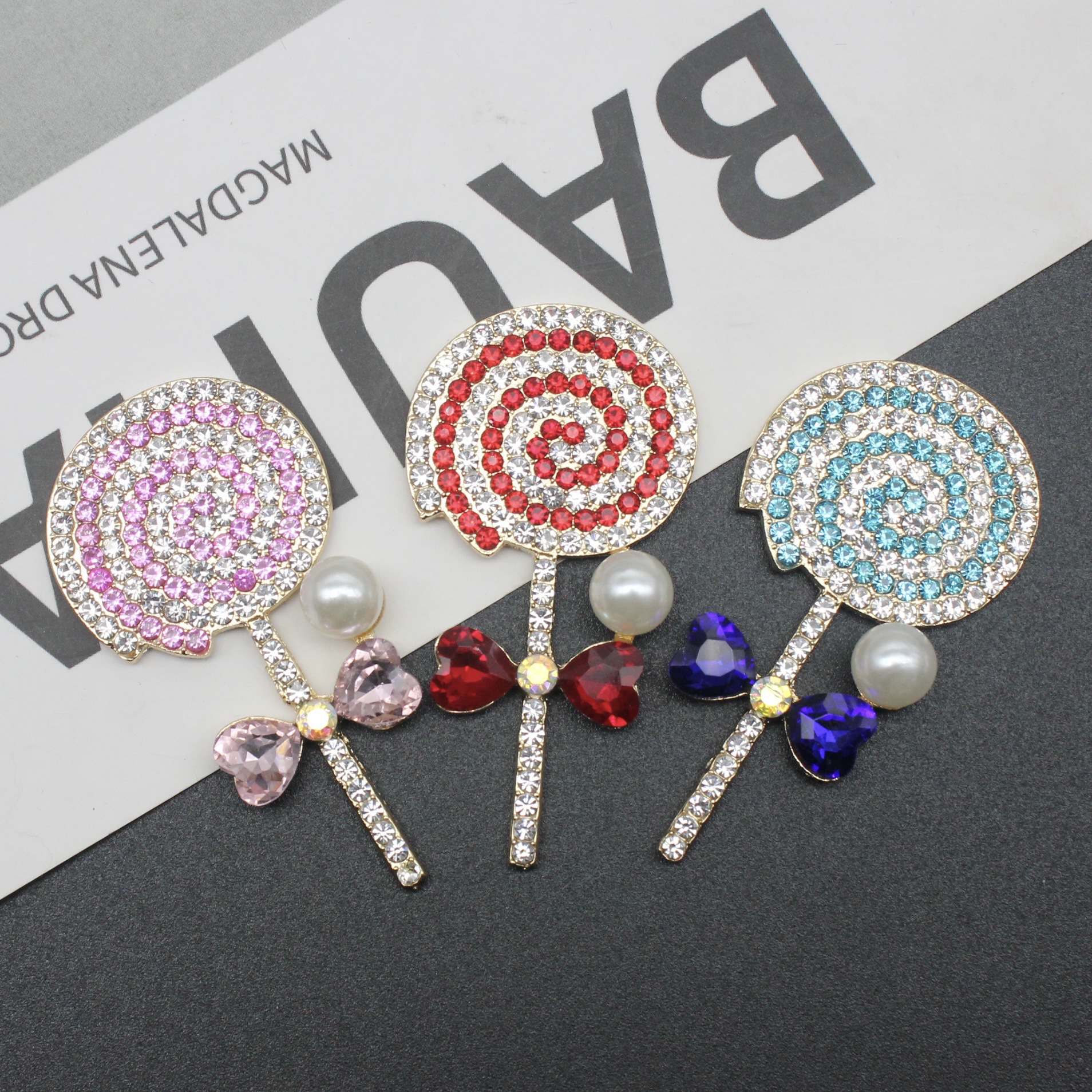 Rhinestone Lollipops 53MM*28MM